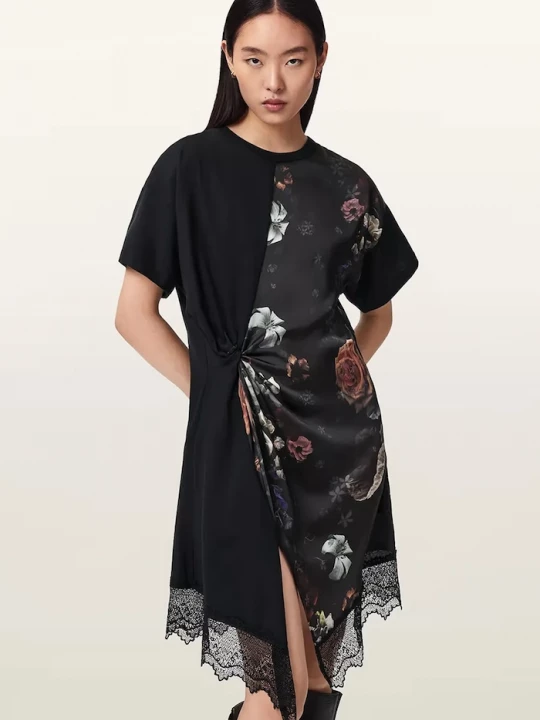 Obrázek produktu AllSaints asymetrické šaty LANA LACE černá