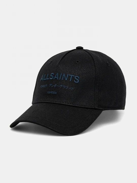 Obrázek produktu AllSaints Bavlněná baseballová čepice AllSaints černá