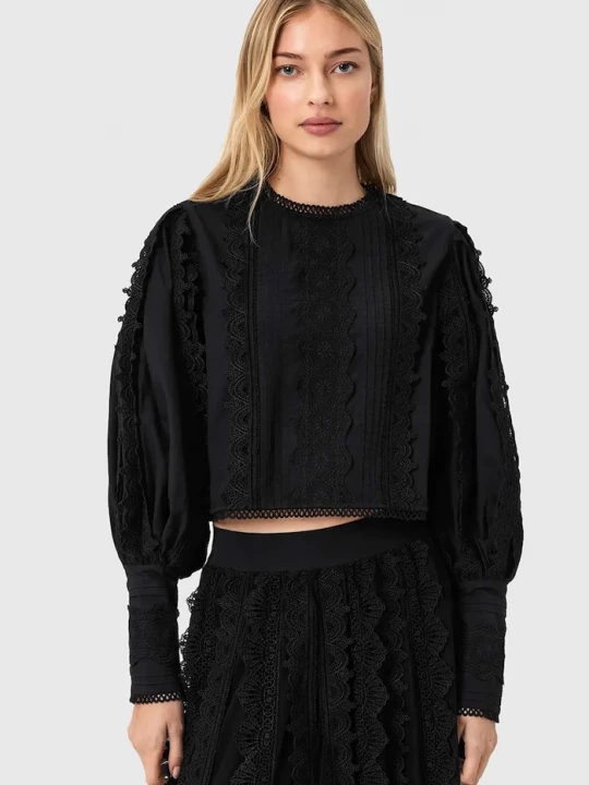 Obrázek produktu AllSaints Bavlněná halenka AllSaints HART černá