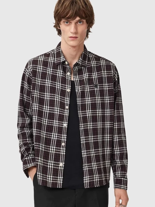 Obrázek produktu AllSaints Bavlněná košile AllSaints hnědá