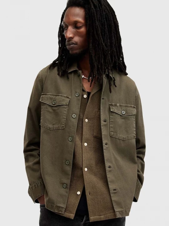 Obrázek produktu AllSaints Bavlněná košile AllSaints SPOTTER LS SHIRT zelená