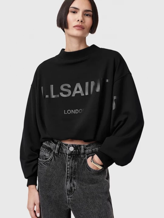 Obrázek produktu AllSaints Bavlněná mikina BIGGY ASTER černá