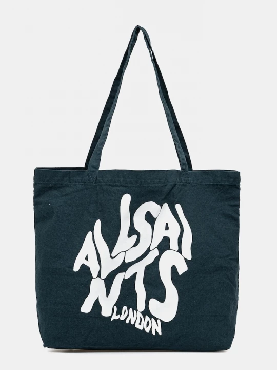 Obrázek produktu AllSaints Bavlněná taška AllSaints ORLANDO37 x 36 x 11 cm zelená