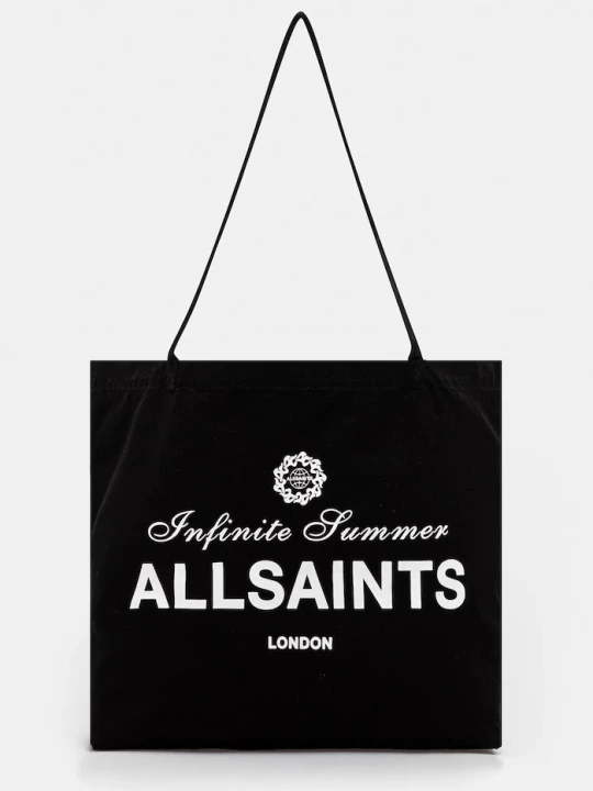 Obrázek produktu AllSaints Bavlněná taška AllSaints SOLEIL černá