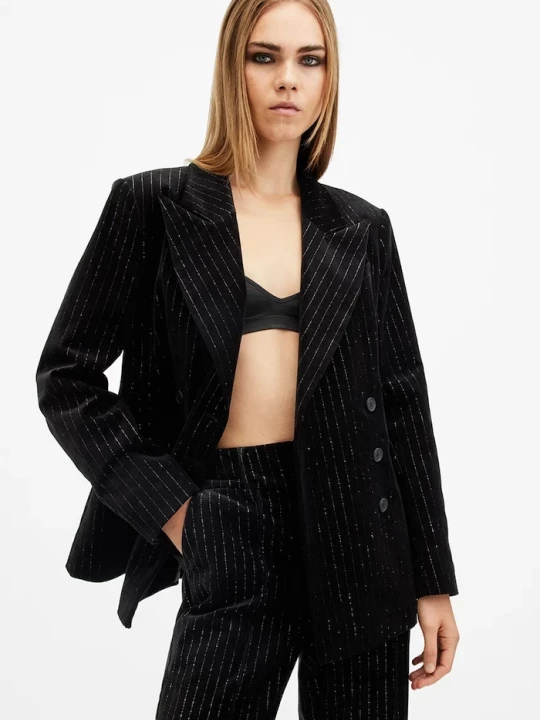 Obrázek produktu AllSaints Bavlněné sako AllSaints SEVENH černá