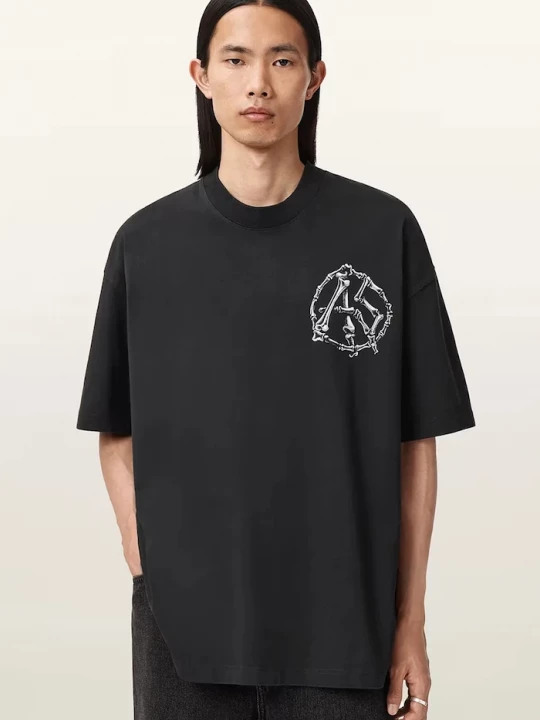 Obrázek produktu AllSaints Bavlněné tričko AllSaints ANATOMICA černá