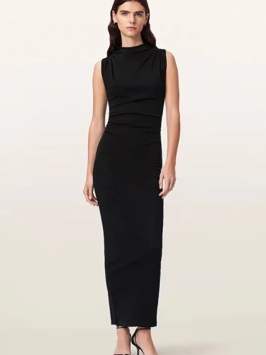 Obrázek produktu AllSaints bodycon šaty bavlněné s elastanem KATARINA černá