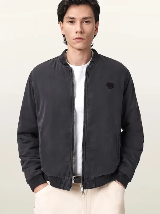 Obrázek produktu AllSaints bomber pánský bavlněný FORRES černá
