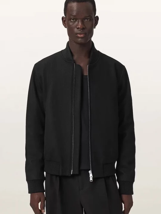 Obrázek produktu AllSaints bomber pánský s vlnou DECEIT černá