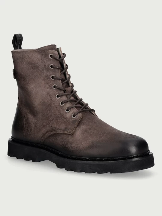 Obrázek produktu AllSaints boty pánské kožené Skiff Military Boot hnědá