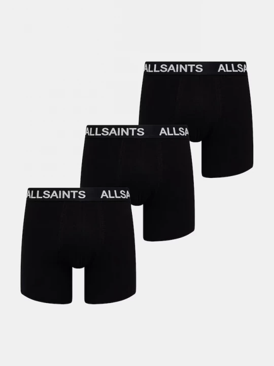 Obrázek produktu AllSaints boxerky pánské bavlněné s elastanem černá
