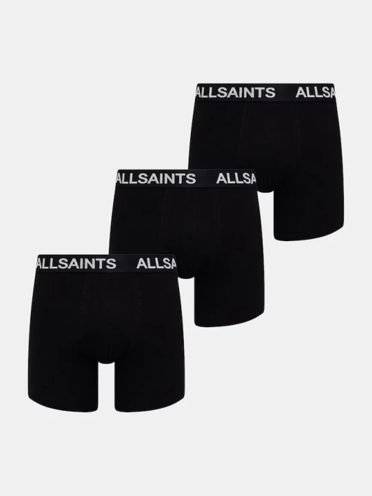 Obrázek produktu AllSaints boxerky pánské bavlněné s elastanem černá