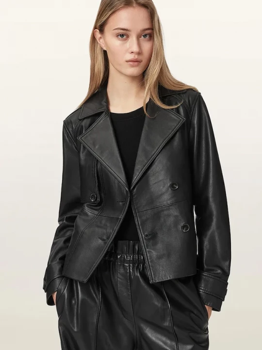 Obrázek produktu AllSaints bunda dámská kožená OKENA černá