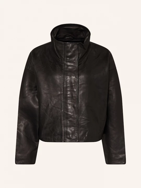 Obrázek produktu Allsaints Cropped Kožená Bunda Ryder černá