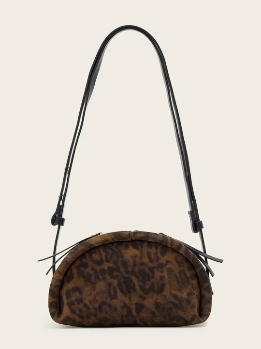 Obrázek produktu AllSaints crossbody kabelka dámská semišová ROSALIE hnědá