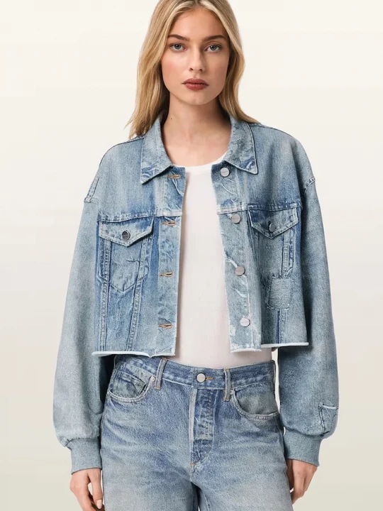 Obrázek produktu AllSaints Džínová bunda AllSaints ANDERS modrá