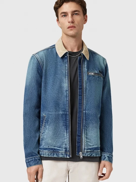 Obrázek produktu AllSaints Džínová bunda AllSaints ROTHWELL modrá