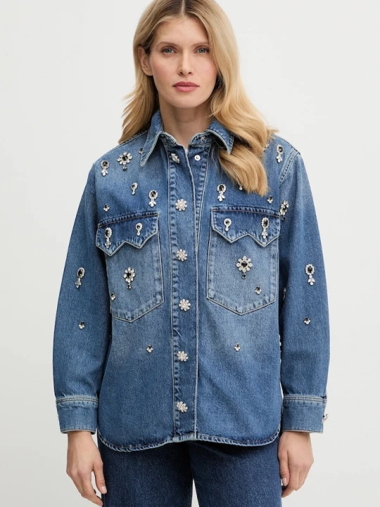 Obrázek produktu AllSaints Džínová košile AllSaints námořnická modř