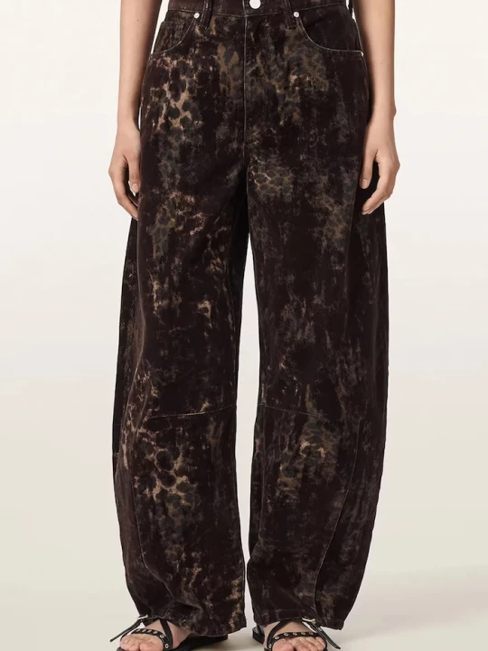 Obrázek produktu AllSaints džíny barrel dámské JETT FLOCK hnědá