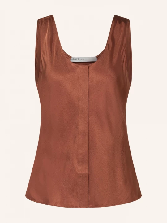 Obrázek produktu Allsaints Halenka Milla S Hedvábím hnědá
