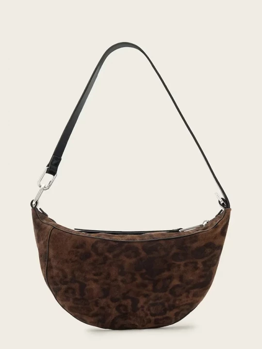Obrázek produktu AllSaints hobo kabelka dámská semišová LUNA hnědá