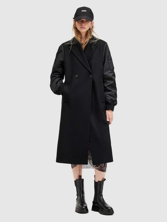 Obrázek produktu AllSaints Kabát s vlnou AllSaints PAULAH černá
