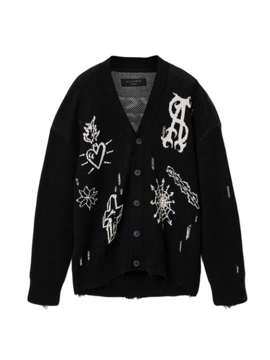 Obrázek produktu AllSaints Kardigan 'STAGED' černá / bílá