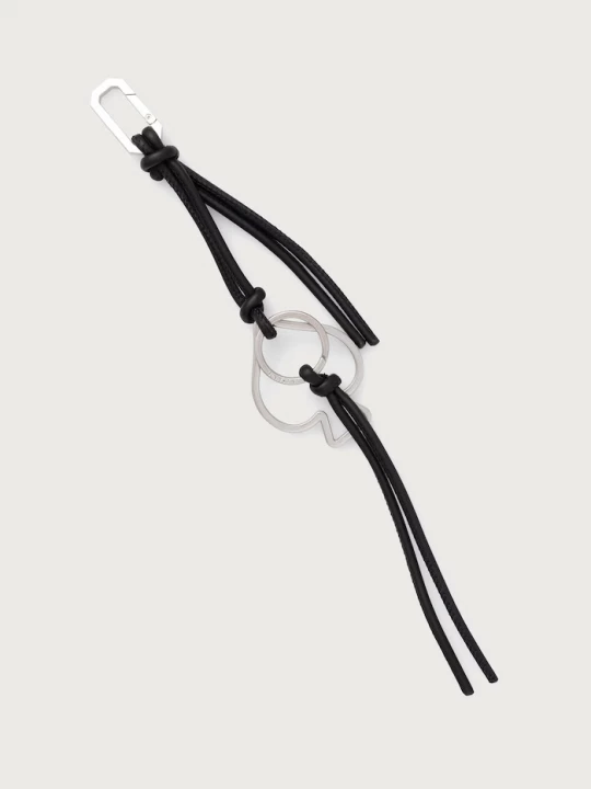 Obrázek produktu AllSaints klíčenka kůžená SPADE černá