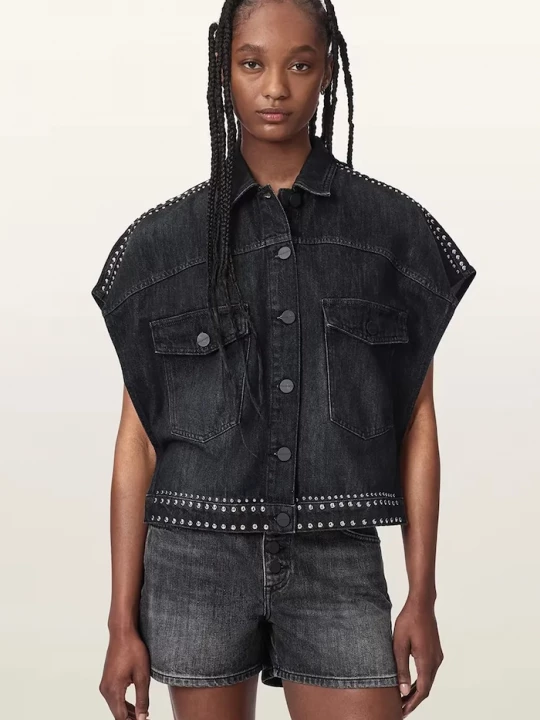 Obrázek produktu AllSaints košile dámská džínová ALBA černá