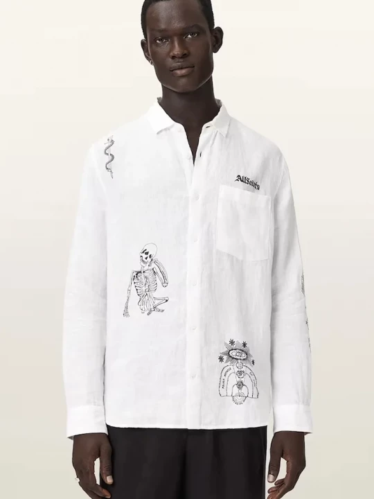 Obrázek produktu AllSaints košile pánská lněná TERROR
