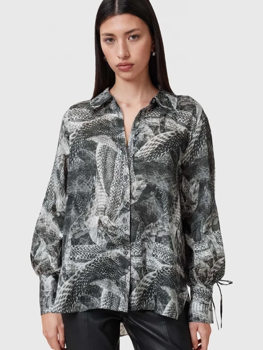 Obrázek produktu AllSaints Košile s příměsí hedvábí AllSaints LEYLA
