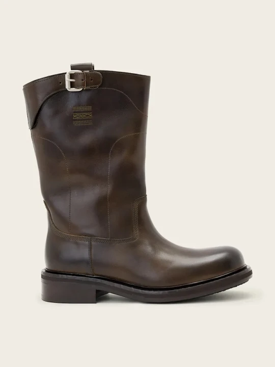 Obrázek produktu AllSaints kotníkové boty dámské kožené Morris Pull On Boot hnědá