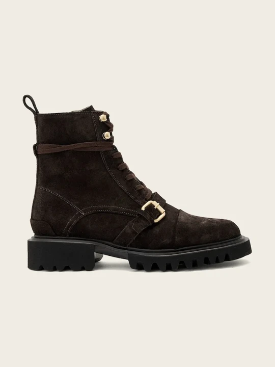 Obrázek produktu AllSaints kotníkové boty dámské semišové Tori Suede Boot hnědá