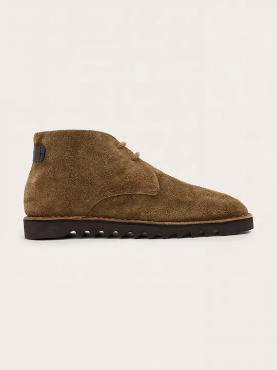 Obrázek produktu AllSaints kotníkové boty pánské kožené Slix Chukka Boot hnědá