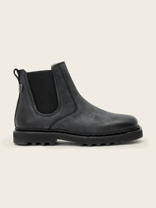Obrázek produktu AllSaints kotníkové Chelsea boty pánské kožené Skiff Chelsea Boty černá