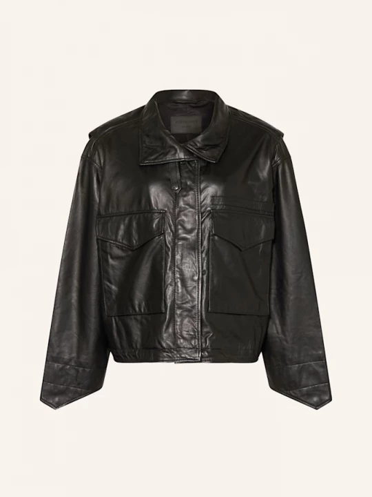 Obrázek produktu Allsaints Kožená Bunda Clay černá