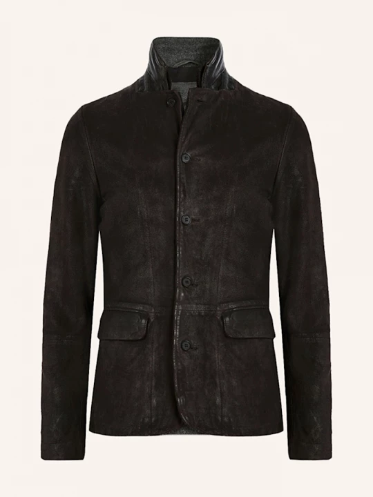 Obrázek produktu Allsaints Kožená Bunda Survey tmavě šedá