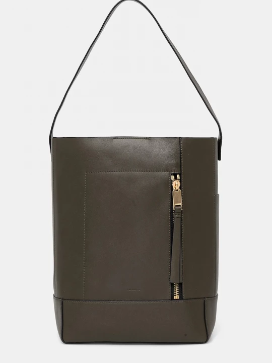 Obrázek produktu AllSaints Kožená kabelka AllSaints ALBA HOBO zelená