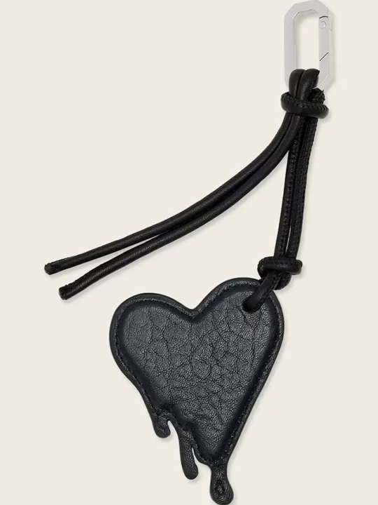Obrázek produktu AllSaints Kožená klíčenka AllSaints DRIP černá