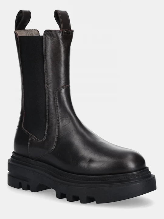 Obrázek produktu AllSaints Kožené kotníkové boty AllSaints Alex Boot hnědá