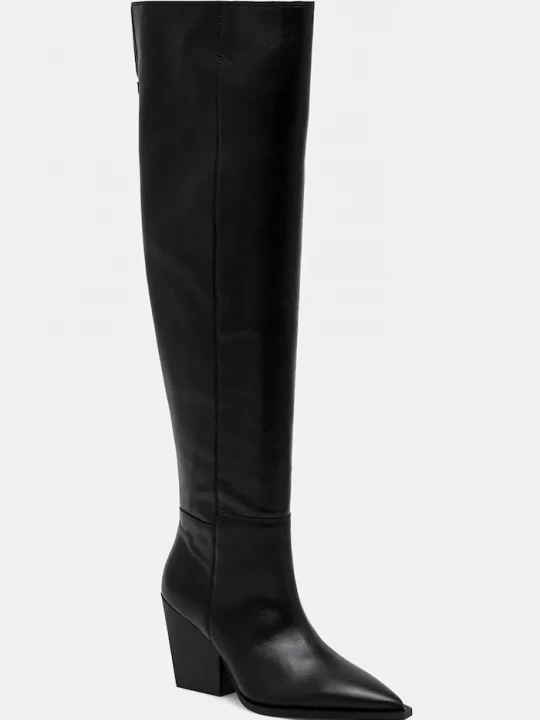 Obrázek produktu AllSaints Kožené kozačky AllSaints Reina Zip Boot černá