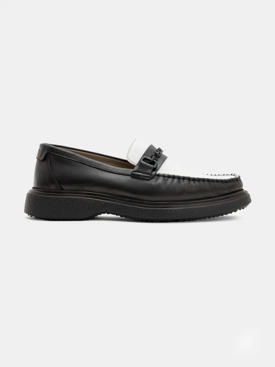 Obrázek produktu AllSaints Kožené mokasíny AllSaints Gibbs Chain Loafer černá