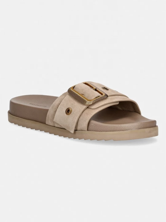 Obrázek produktu AllSaints Kožené pantofle AllSaints Ellie Western Sandal béžová