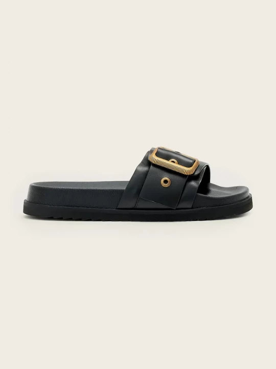 Obrázek produktu AllSaints Kožené pantofle AllSaints Ellie Western Sandals černá