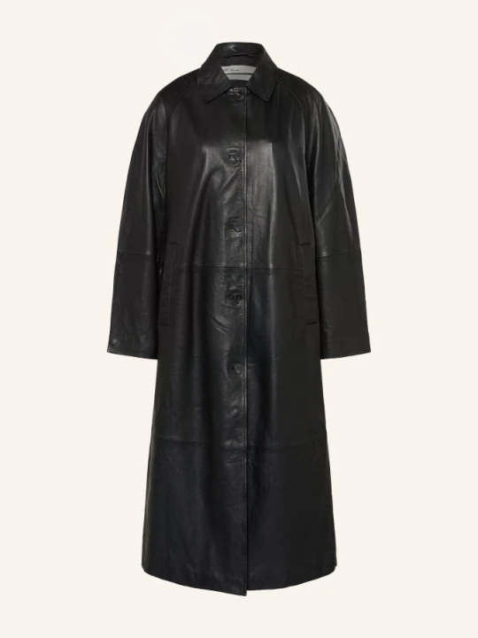Obrázek produktu Allsaints Kožený Kabát Orville černá