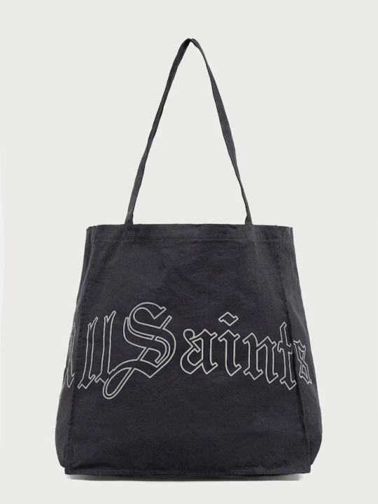Obrázek produktu AllSaints látková taška pánská bavlněná DECENT LRG TOTE černá