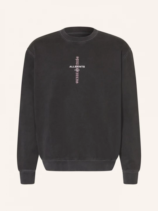 Obrázek produktu Allsaints Mikina Knox Crew tmavě šedá / růžová / bílá