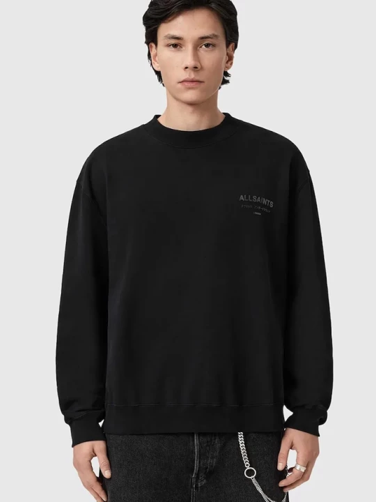 Obrázek produktu AllSaints mikina pánská bavlněná XANDER černá