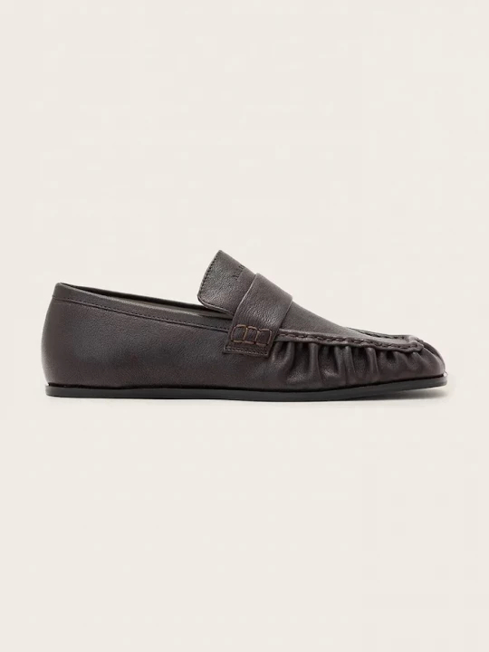 Obrázek produktu AllSaints Mokasíny dámské kožené Julie Loafer hnědá