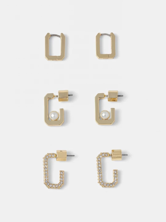 Obrázek produktu AllSaints Náušnice AllSaints 3-pack zlatá